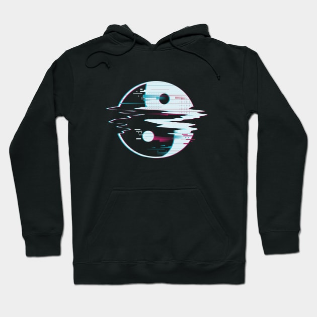 Glitch Yin Yang Hoodie by SLAG_Creative